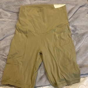 NEVER WORN BEIGE BIKER SHORTS FROM AERIE